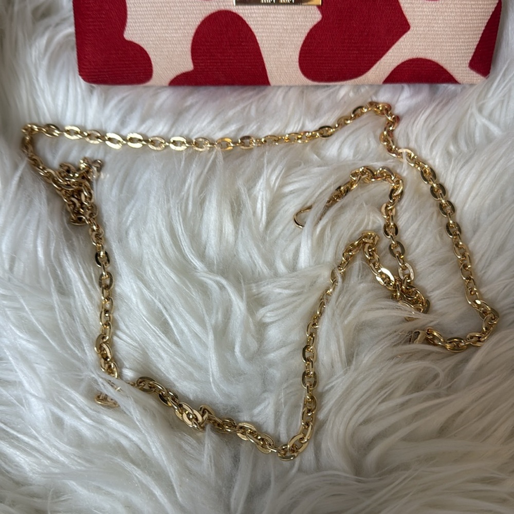MIU MIU Red Heart Cosmetic Pouch / Bag With Chain NEW GWP - Picture 3 of 7